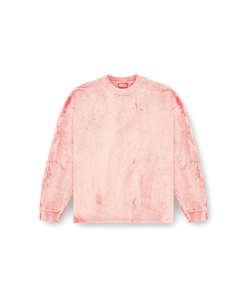 DIESEL(ディーゼル)の「メンズ コットンプルオーバースウェット S-BAXT-T1(スウェット・メンズ・ピンク/グレー・LARGE/SMALL/X-LARGE/MEDIUM/X-SMALL/XX-LARGE/XXX-LARGE)」の5枚目の写真