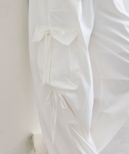 OLIVE des OLIVE（オリーブデオリーブ）の「パステルカーゴパンツ（カーゴパンツ・レディース・ラベンダー/ネイビー/ピンク/オフホワイト・FREE）」の10枚目の写真