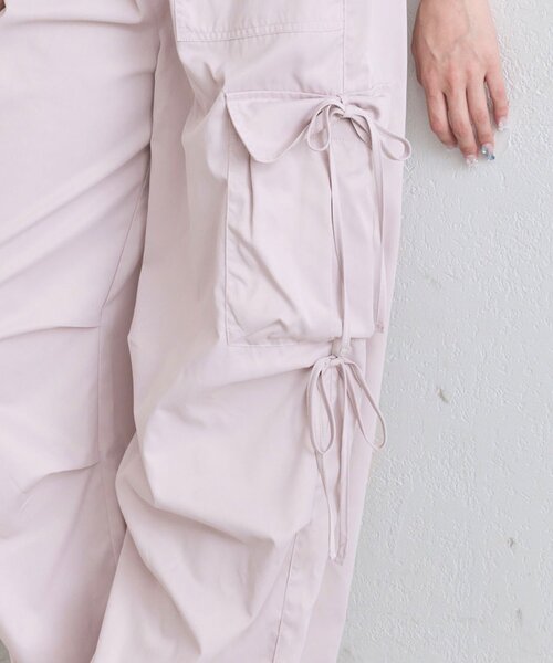 OLIVE des OLIVE（オリーブデオリーブ）の「パステルカーゴパンツ（カーゴパンツ・レディース・ラベンダー/ネイビー/ピンク/オフホワイト・FREE）」の16枚目の写真