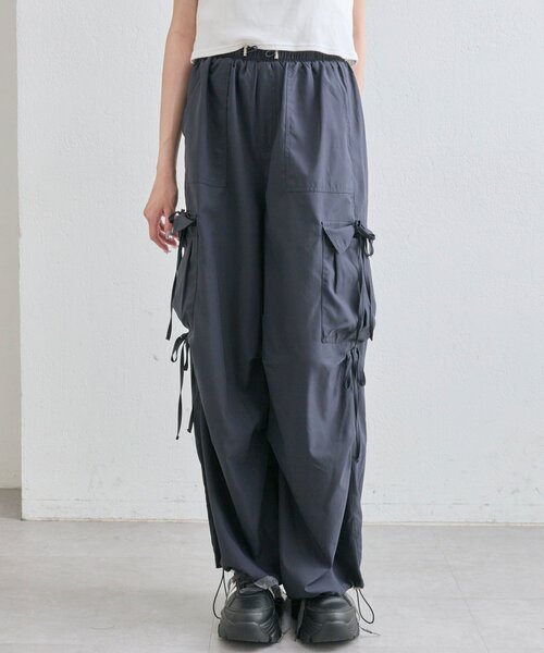 OLIVE des OLIVE（オリーブデオリーブ）の「パステルカーゴパンツ（カーゴパンツ・レディース・ラベンダー/ネイビー/ピンク/オフホワイト・FREE）」の20枚目の写真