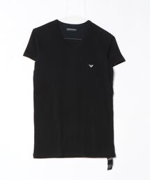 EMPORIO ARMANI - EMPORIO ARMANI Tシャツ・カットソー 40(M位) 黒 【古着】【中古】 EMPORIO ARMANI（Tシャツ/カットソー(半袖/袖なし)）のフリマ
