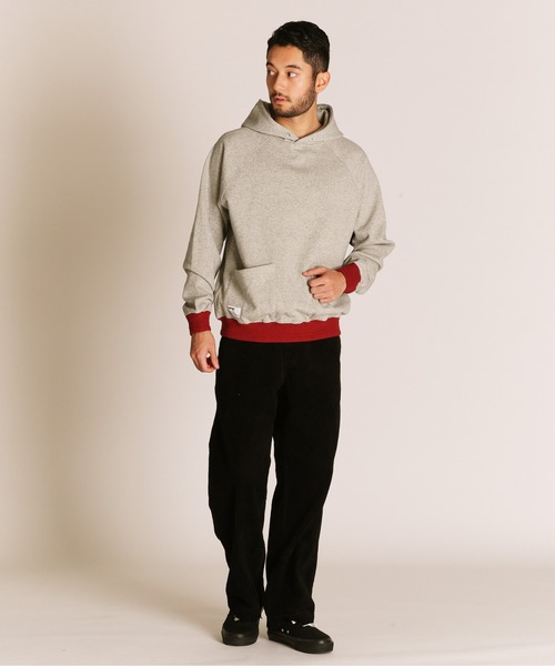 Schott(ショット)の「Schott/ショット/2TONE HOODED SWEAT/2トーン パーカー(パーカー・メンズ・ブラウン/ライトグレー・2XL/XL/L/M)」の8枚目の写真
