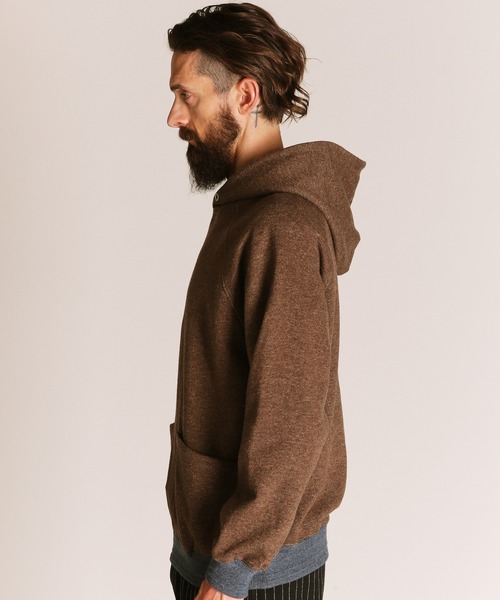 Schott(ショット)の「Schott/ショット/2TONE HOODED SWEAT/2トーン パーカー(パーカー・メンズ・ブラウン/ライトグレー・2XL/XL/L/M)」の17枚目の写真