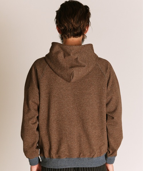 Schott(ショット)の「Schott/ショット/2TONE HOODED SWEAT/2トーン パーカー(パーカー・メンズ・ブラウン/ライトグレー・2XL/XL/L/M)」の3枚目の写真