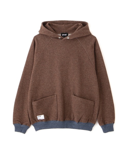 Schott(ショット)の「Schott/ショット/2TONE HOODED SWEAT/2トーン パーカー(パーカー・メンズ・ブラウン/ライトグレー・2XL/XL/L/M)」の13枚目の写真