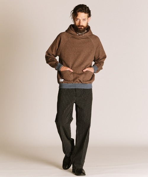 Schott(ショット)の「Schott/ショット/2TONE HOODED SWEAT/2トーン パーカー(パーカー・メンズ・ブラウン/ライトグレー・2XL/XL/L/M)」の9枚目の写真