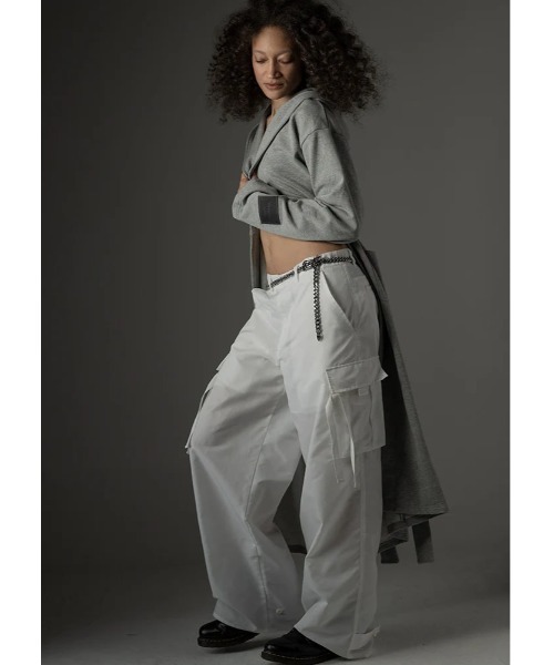 L.H.P（エルエイチピー）の「Abyssea/アビセア/Abyssea×LHP Cargo pants（カーゴパンツ・メンズ・ホワイト・3）」の5枚目の写真