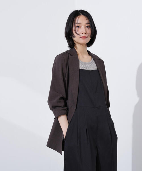 N.(N. Natural Beauty Basic)(エヌエヌナチュラルビューティーベーシック)の「ライトテーラードダブルジャケット(テーラードジャケット・レディース・ベージュ/ネイビー/ブラウン・SMALL/MEDIUM)」の4枚目の写真