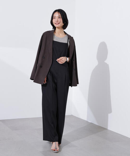 N.(N. Natural Beauty Basic)(エヌエヌナチュラルビューティーベーシック)の「ライトテーラードダブルジャケット(テーラードジャケット・レディース・ベージュ/ネイビー/ブラウン・SMALL/MEDIUM)」の6枚目の写真