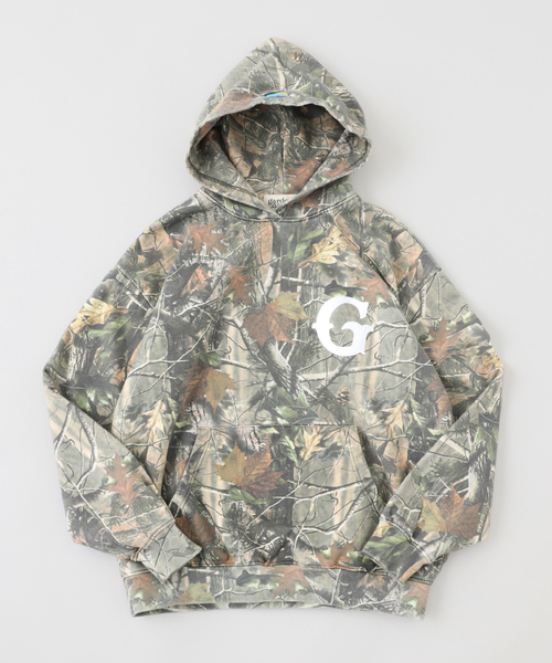 WISM(ウィズム)の「GARDENS&SEEDS / ガーデンズアンドシーズ BIG G HOODIE(パーカー・メンズ・カーキ・LARGE)」の1枚目の写真