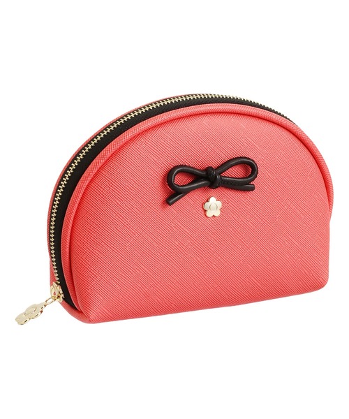サフィアーノリボン ラウンドポーチ（ポーチ）｜MARY QUANT（マリー