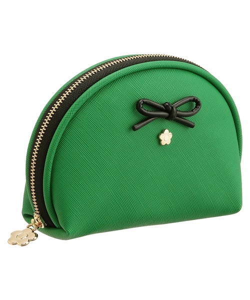 すぐ届く MARY QUANT* サフィアーノリボン ラウンドポーチ サフィアーノリボン ラウンドポーチ(ポーチ)|MARY QUANT