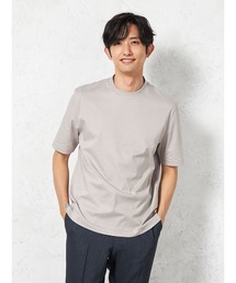 KATHARINE E HAMNETT（キャサリン・イー・ハムネット）の「【KATHARINE E HAMNETT-キャサリン・イー・ハムネット-】 半袖 ビズTシャツ クルーネック 無地（Tシャツ/カットソー）」