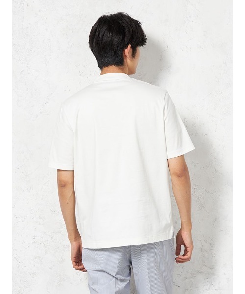 KATHARINE E HAMNETT(キャサリン・イー・ハムネット)の「【KATHARINE E HAMNETT-キャサリン・イー・ハムネット-】 半袖 ビズTシャツ クルーネック 無地(Tシャツ/カットソー・メンズ・ブラック/ベージュ/ホワイト・L/M/S/LL)」の20枚目の写真