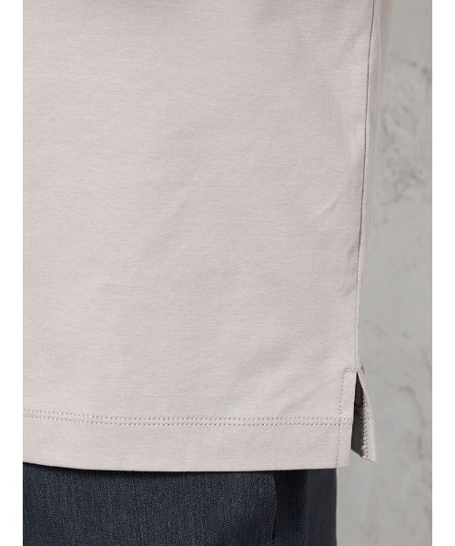 KATHARINE E HAMNETT(キャサリン・イー・ハムネット)の「【KATHARINE E HAMNETT-キャサリン・イー・ハムネット-】 半袖 ビズTシャツ クルーネック 無地(Tシャツ/カットソー・メンズ・ブラック/ベージュ/ホワイト・L/M/S/LL)」の11枚目の写真