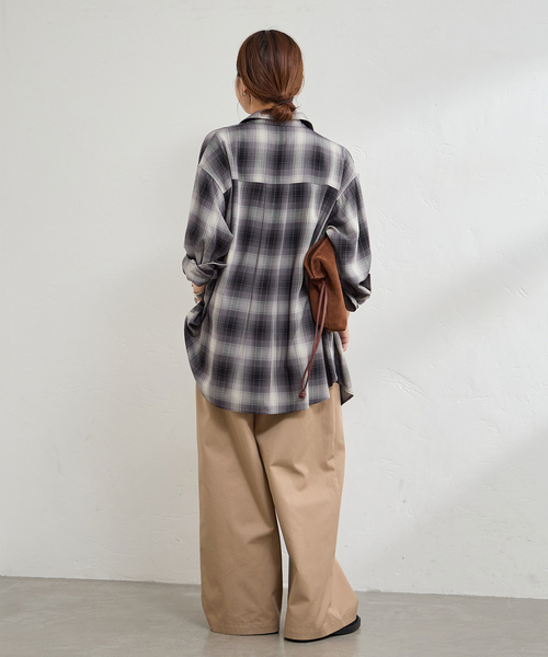 JOURNAL STANDARD（ジャーナルスタンダード）の「TCチノワイドパンツ（チノパンツ・レディース・ベージュ・36/38）」の6枚目の写真