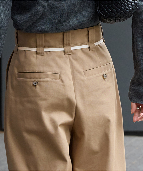 JOURNAL STANDARD（ジャーナルスタンダード）の「TCチノワイドパンツ（チノパンツ・レディース・ベージュ・36/38）」の22枚目の写真