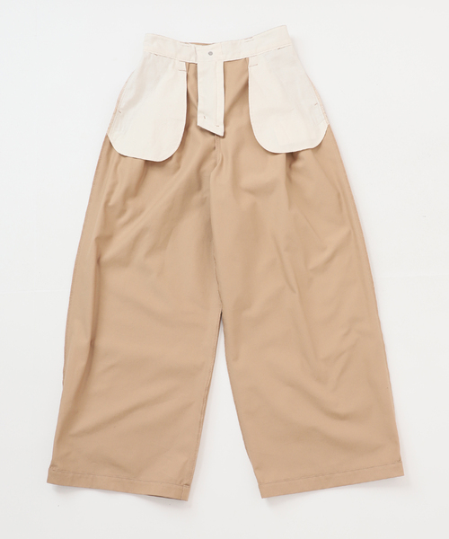 JOURNAL STANDARD（ジャーナルスタンダード）の「TCチノワイドパンツ（チノパンツ・レディース・ベージュ・36/38）」の9枚目の写真