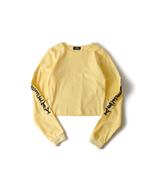 Subciety(サブサエティ)の「Sleeve embroidery tee【WOMEN】(Tシャツ/カットソー・レディース・ホワイト/オレンジ/イエロー/ブラック・FREE)」の16枚目の写真