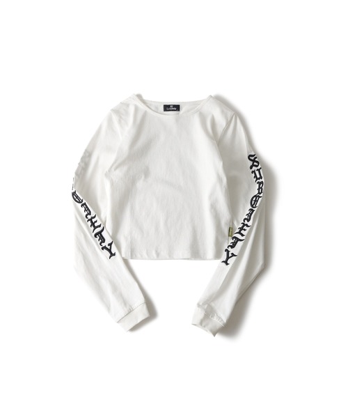 Subciety(サブサエティ)の「Sleeve embroidery tee【WOMEN】(Tシャツ/カットソー・レディース・ホワイト/オレンジ/イエロー/ブラック・FREE)」の21枚目の写真