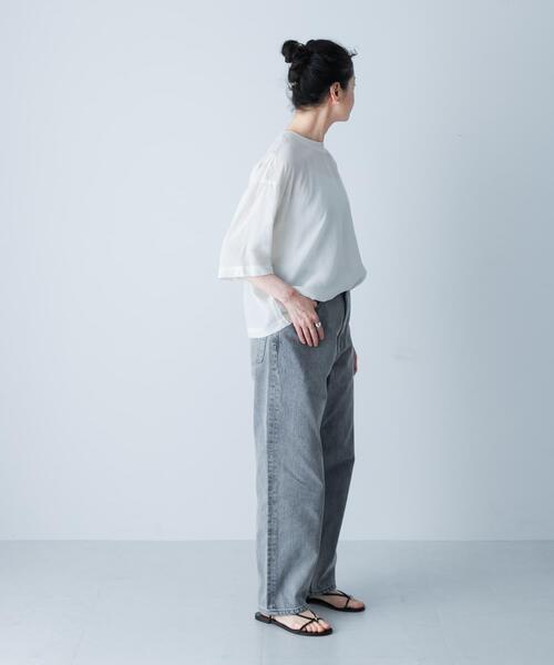 かぐれ（カグレ）の「キュプラプルオーバー（Tシャツ/カットソー・レディース・ネイビー/チャコールグレー/アイボリー・FREE）」の6枚目の写真