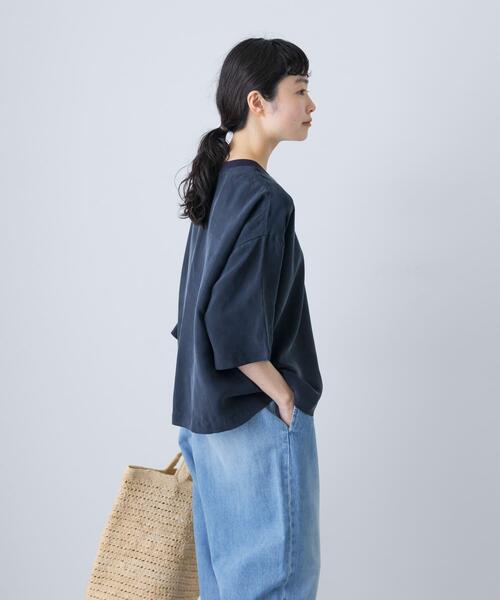 かぐれ（カグレ）の「キュプラプルオーバー（Tシャツ/カットソー・レディース・ネイビー/チャコールグレー/アイボリー・FREE）」の15枚目の写真