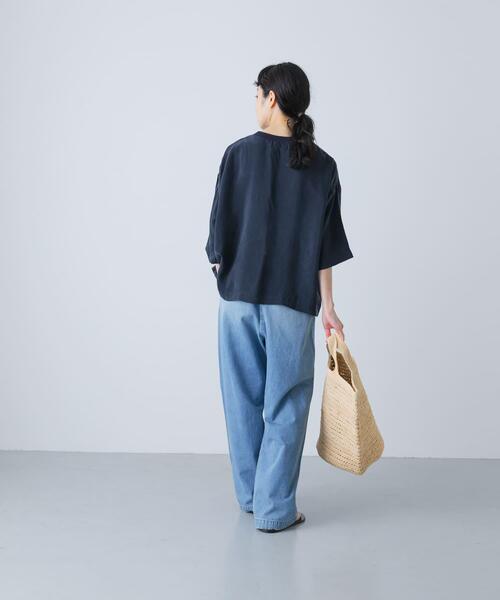 かぐれ（カグレ）の「キュプラプルオーバー（Tシャツ/カットソー・レディース・ネイビー/チャコールグレー/アイボリー・FREE）」の19枚目の写真