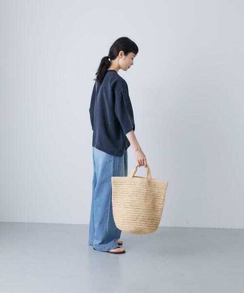 かぐれ（カグレ）の「キュプラプルオーバー（Tシャツ/カットソー・レディース・ネイビー/チャコールグレー/アイボリー・FREE）」の20枚目の写真