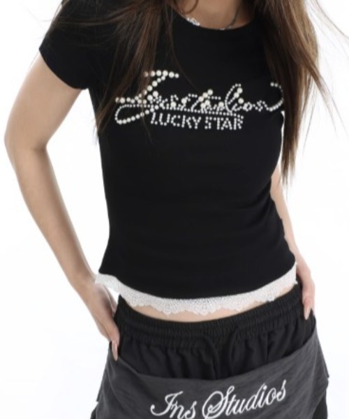 tシャツ A'GEM/9 × .kom 「INSstudios/インスステュディオス」蝶Tシャツ レディース メンズ A'GEM/9 × .kom『INSstudios/インスステュディオス』バックロゴ