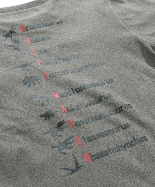 KRIFF MAYER Kid's Collection（クリフメイヤーキッズコレクション）の「【伸縮性･ストレッチ】もちのびJOIN-T（恐竜）（Tシャツ/カットソー・キッズ・グレー/カラフル/ナチュラル/ダークブルー/ブラック・140/130/150/120/170/160）」の10枚目の写真