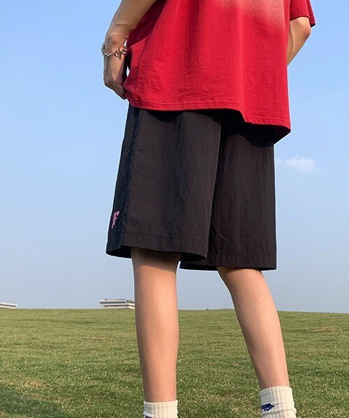 WARAIJOGO(ワライジョウゴ)の「【WARAIJOGO】ビビッドカラーロゴハーフパンツ(NEZ)(その他パンツ・メンズ・グリーン/パープル/イエロー/ブラック・FREE)」の8枚目の写真