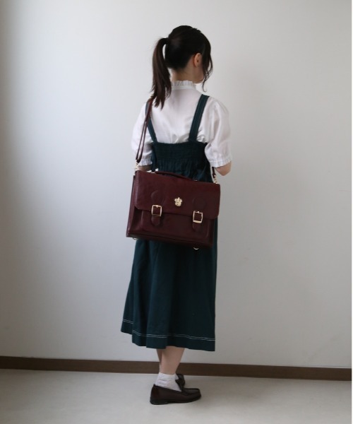 BACKYARD FAMILY(バックヤードファミリー)の「FLAPPER ハリーポッター ホグワーツ エンブレム 3wayリュック(バックパック/リュック・レディース・マスタード/ワインレッド/ネイビー/ライトブルー/ダークグリーン/ブラック・FREE)」の13枚目の写真