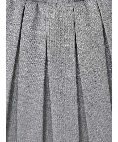 ラメスウェットボックスプリーツミニスカート ラメスウェットボックスプリーツミニスカート（スカート