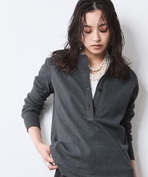 CHIC STYLE | サーマルヘンリーネックプルオーバー＜大きいサイズ有＞シックスタイル(Tシャツ/カットソー)