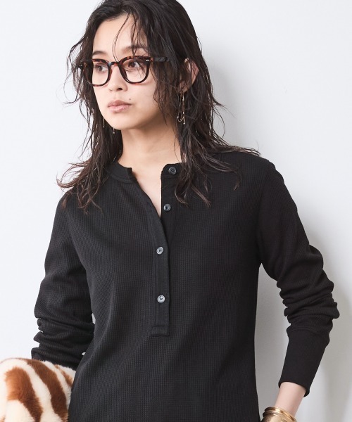 ゴーシュ　シックサーマル　ヘンリーネック　プルオーバー　グレー　サイズM 最終値下げ【美品】ゴーシュ シックサーマル ヘンリーネック