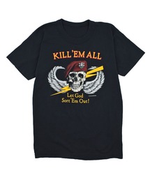 MILITARY（ミリタリー）の「【USED】80’s U.S.ARMY “KILL'EM ALL” ミリタリー Tシャツ（Tシャツ/カットソー・メンズ）」