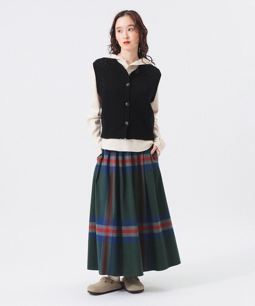 セール】【1/15再値下げ】ビッグ タータン スカート（スカート
