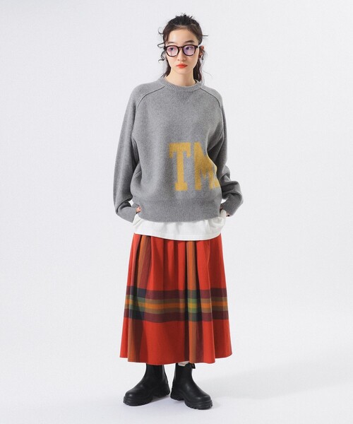 BEAMS BOY(ビームスボーイ)の「【1/15再値下げ】ビッグ タータン スカート(スカート・レディース・ダークグリーン/ネイビー/オレンジ・1/2)」の15枚目の写真