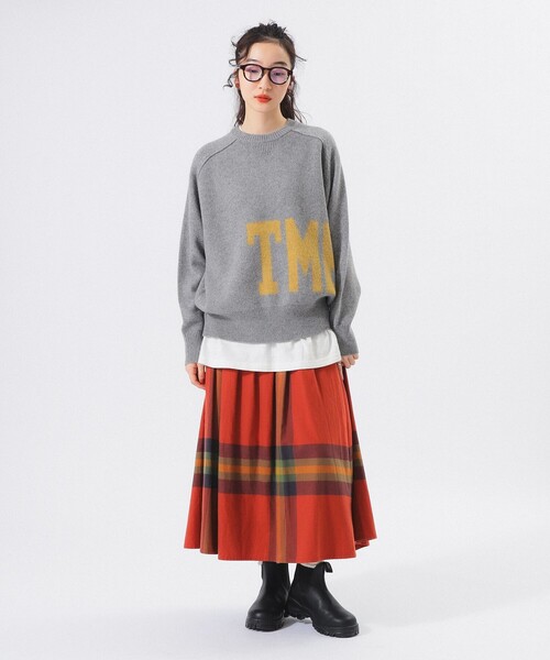 BEAMS BOY(ビームスボーイ)の「【1/15再値下げ】ビッグ タータン スカート(スカート・レディース・ダークグリーン/ネイビー/オレンジ・1/2)」の16枚目の写真