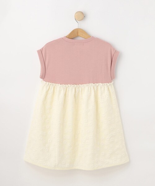 SHOO・LA・RUE（シューラルー）の「【100-120cm】フラワージャガードドッキングワンピース（ワンピース・キッズ・アイボリー系4/ピンク系9・10/12/11）」の4枚目の写真