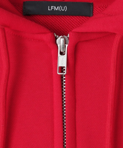 LOWRYS FARM（ローリーズファーム）の「【LFM(U)】ウラケＺＩＰフーディー　588025（スウェット・メンズ・レッド/ホワイト/ブルー/チャコールグレー/グレー・LARGE/MEDIUM）」の14枚目の写真