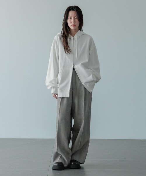 LOWRYS FARM（ローリーズファーム）の「【LFM(U)】ウラケＺＩＰフーディー　588025（スウェット・メンズ・レッド/ホワイト/ブルー/チャコールグレー/グレー・LARGE/MEDIUM）」の18枚目の写真