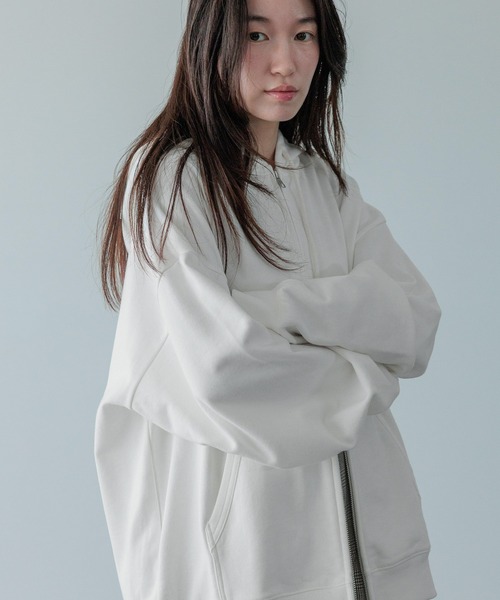 LOWRYS FARM（ローリーズファーム）の「【LFM(U)】ウラケＺＩＰフーディー　588025（スウェット・メンズ・レッド/ホワイト/ブルー/チャコールグレー/グレー・LARGE/MEDIUM）」の22枚目の写真