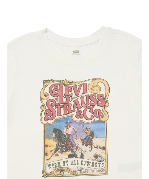 Levi's（リーバイス）の「Levi's/リーバイス GRAPHIC ボックスTシャツ（Tシャツ/カットソー・レディース・ホワイト・XS/S/M）」の2枚目の写真