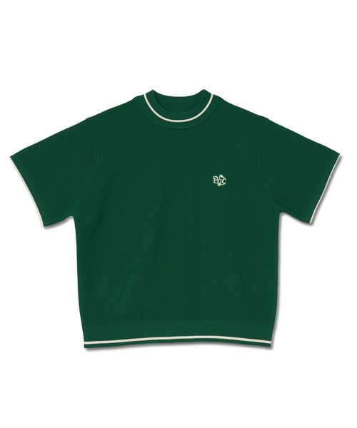 Pacific GOLF CLUB(パシフィックゴルフクラブ)の「MOCK NECK KNIT(Tシャツ/カットソー・レディース・ブラック/アイボリー/グリーン・S)」の3枚目の写真