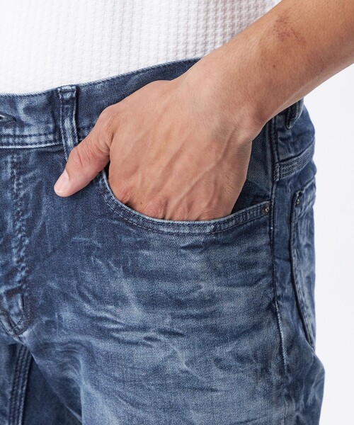 EPOCA UOMO（エポカウォモ）の「リンクルストレッチデニムパンツ（デニムパンツ・メンズ・ブルー系その他7/グレー・46/48）」の9枚目の写真