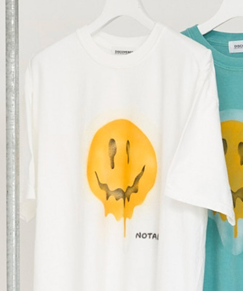 DISCOVERED（ディスカバード）の「mt9898-SMILE S-S TEE Tシャツ(DC-CL-T-01)（Tシャツ/カットソー・メンズ・ホワイト/グリーン/グレー/ブラック・1/3）」の6枚目の写真