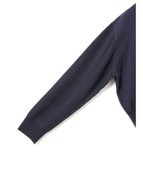 mizuiroind（ミズイロインド）の「mizuiro ind シフォンフリルVネックカーディガン（カーディガン/ボレロ・レディース・チャコールグレー/ブラック/ネイビー・FREE）」の18枚目の写真