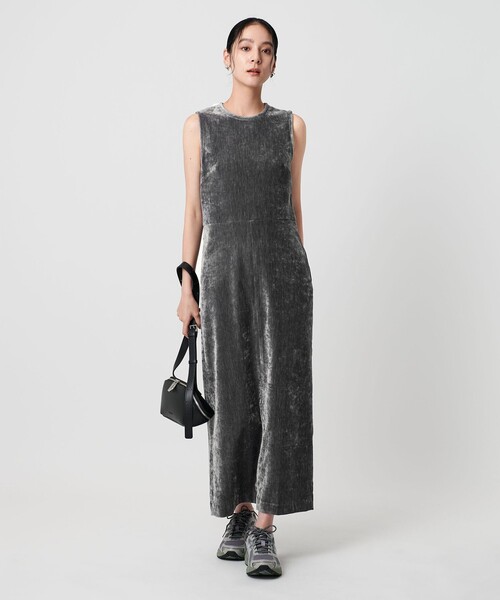 BEAUTY&YOUTH UNITED ARROWS（ビューティーアンドユースユナイテッドアローズ）の「ポリエステルブレンド モールタイトワンピース（ワンピース・レディース・グレー系/ダークブラウン・M/S）」の2枚目の写真