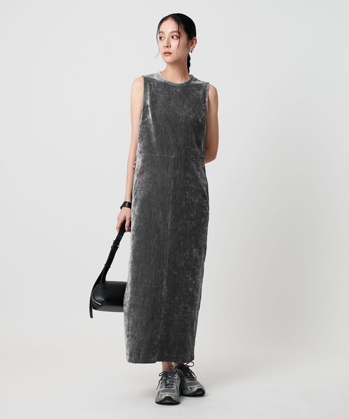 BEAUTY&YOUTH UNITED ARROWS（ビューティーアンドユースユナイテッドアローズ）の「ポリエステルブレンド モールタイトワンピース（ワンピース・レディース・グレー系/ダークブラウン・M/S）」の10枚目の写真